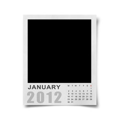 Calendar 2012 on blank photo Background