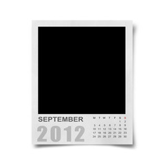 Calendar 2012 on blank photo Background