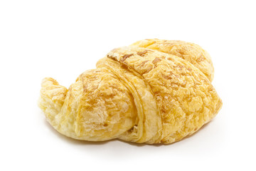 fresh croissant isolated on white background