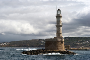 Fototapeta na wymiar Mediterranean lighthouse