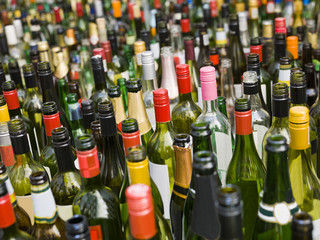 Bottles full frame