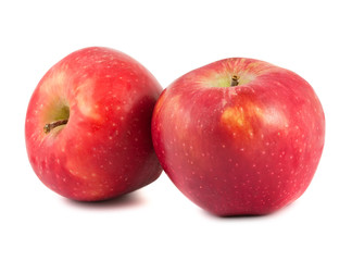 Fototapeta na wymiar Two ripe red apples