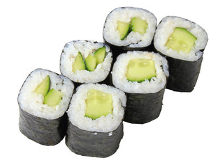 rolls with cucumber