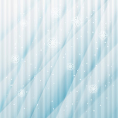 vector winter background with snowflakes and stars