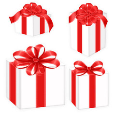 Red and White Gift boxes