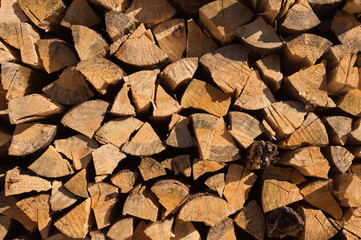 Stack of fire wood