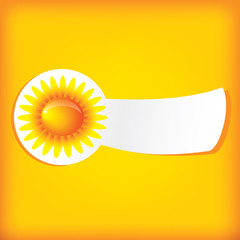 Vector sun label