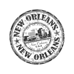Obraz premium New Orleans grunge rubber stamp