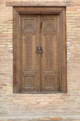 Wooden door in Guri Amir mausoleum