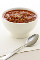 Gourmet chili beans with extra lean beef