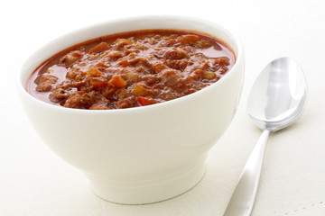 Gourmet chili beans with extra lean beef