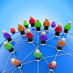 Internationales Netzwerk - Verbindungen und Kontakte