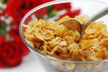 Eating fiber cereal