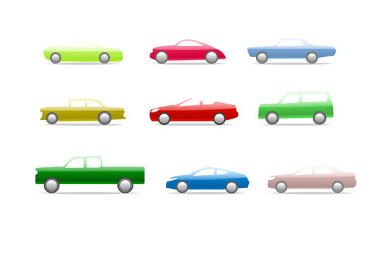 Candy car icons