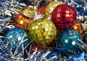 Christmas disco balls