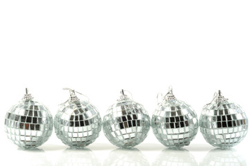 Christmas silver balls
