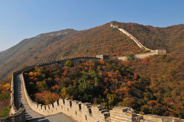 Grande muraille de Chine en automne.