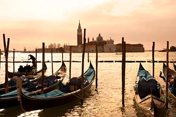 Foto auf Glas Venedig, Blick auf San Giorgio Maggiore von San Marco. © Luciano Mortula-LGM