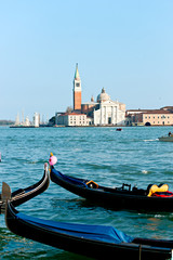 Fototapeta na wymiar Venice, View of San Giorgio maggiore from San Marco.