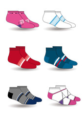 illustration with socks