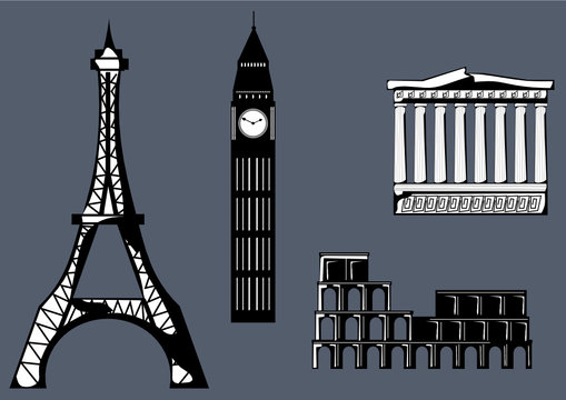 european cities symbols