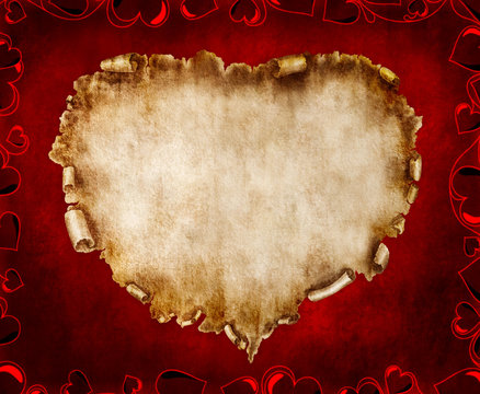 Beautiful Vintage Stylized Valentine Card