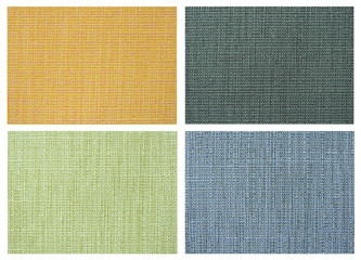 Fototapeta premium set of Linen canvas texture