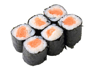 rolls with salmon