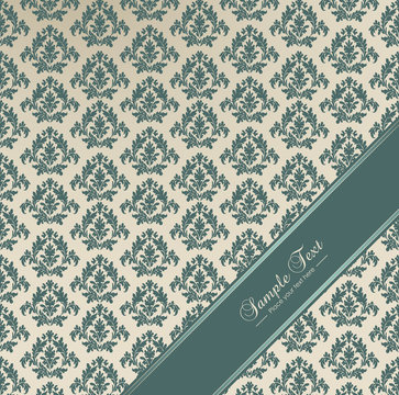 Vintage Wedding Card - 100 % Vector - Retro Invitation