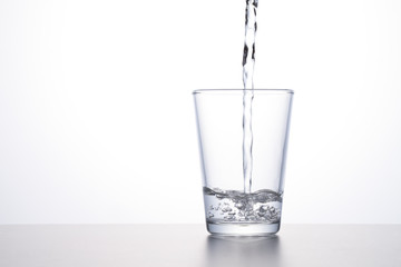 water to a glass
