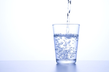 water to a glass
