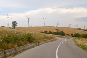 Wind turbines in Basilicata (Italy)