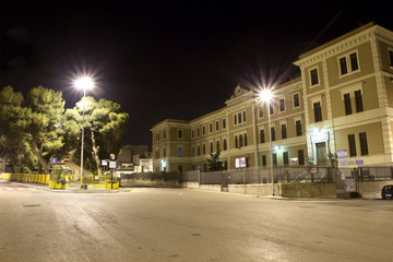 Canosa di Puglia, view of Corso Garibaldi in the night