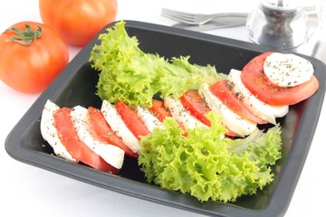 Mozzarella and tomato appetizer