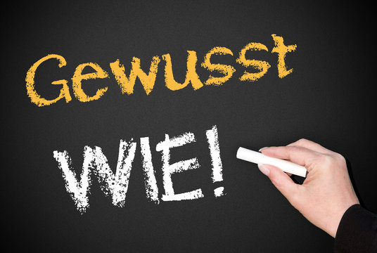 Gewusst WIE