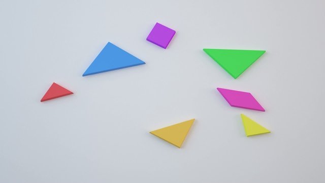 tangram combinazioni 3d