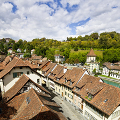 Fototapeta na wymiar Bern Streets, Switzerland
