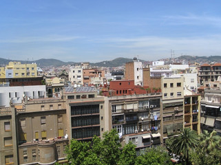 Barcelona city view