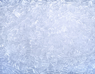 background with ice cubes in blue light