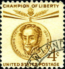 Simon Bolivar. Champion of Liberty. US Postage.