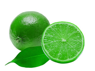 lime isolated on white background