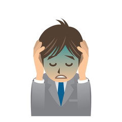 ビジネスマン A 表情2 絶望