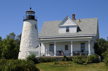 Fototapeta na wymiar Dyce Head Lighthouse, Castine, Maine, USA