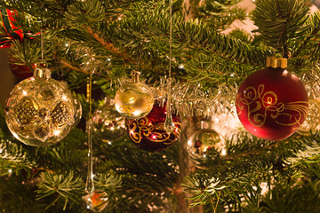 Decoration in christmas tree