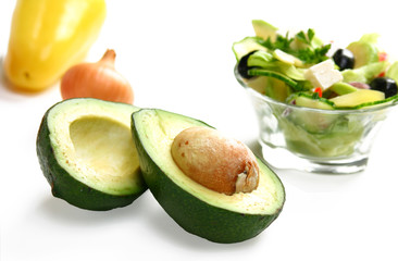 Avocado and vegetables salad