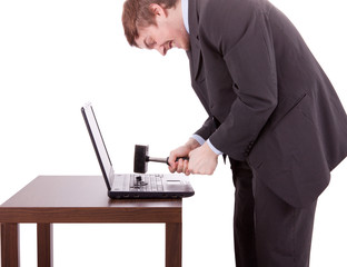 Zerst&ouml;rter Laptop