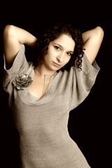 Naklejka premium Beautiful woman