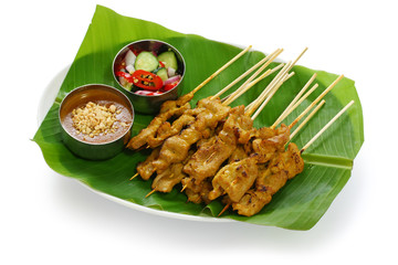 moo satay, pork satay, thai cuisine