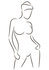 Silhouette of a woman