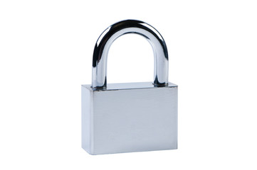 Naklejka premium Padlock isolated on white background.